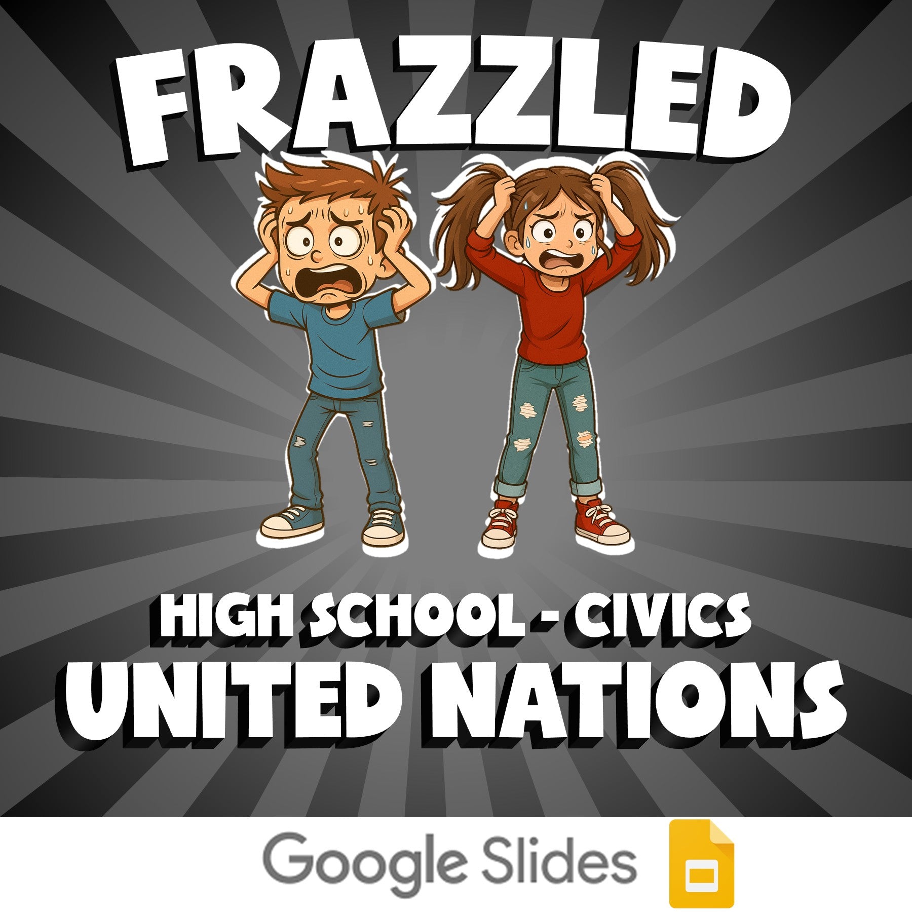 United Nations FRAZZLED Civics Game - No Prep Review Activity