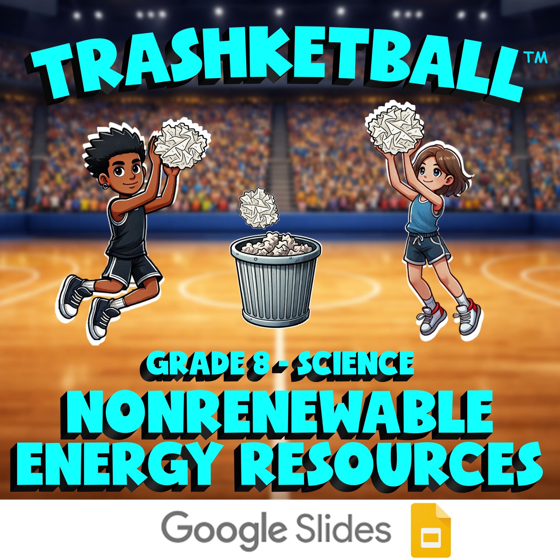 Nonrenewable Energy Resources TRASHKETBALL Science Game - No Prep Grade 8 Review