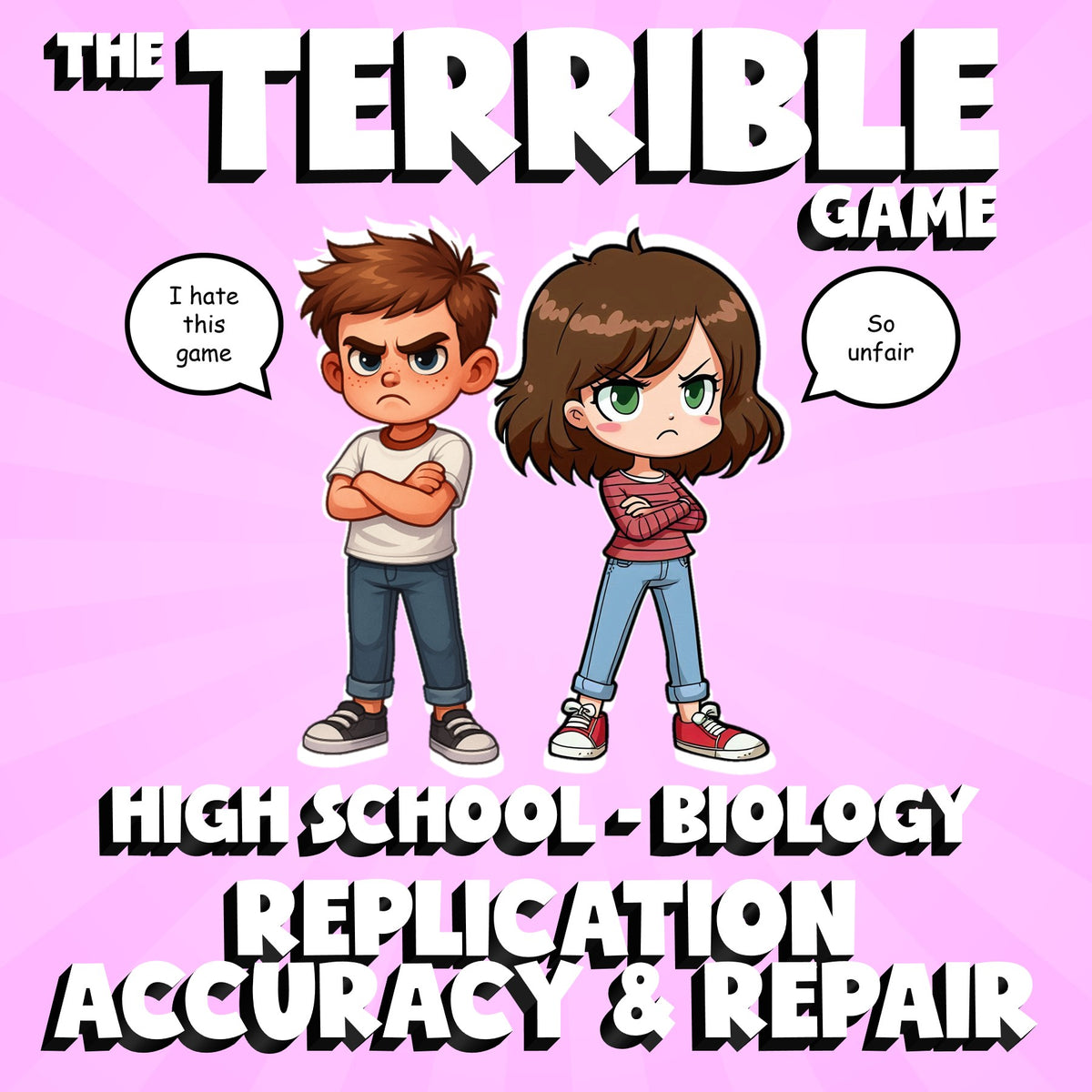 Replication Accuracy & Repair THE TERRIBLE GAME - No Prep Biology Science Review