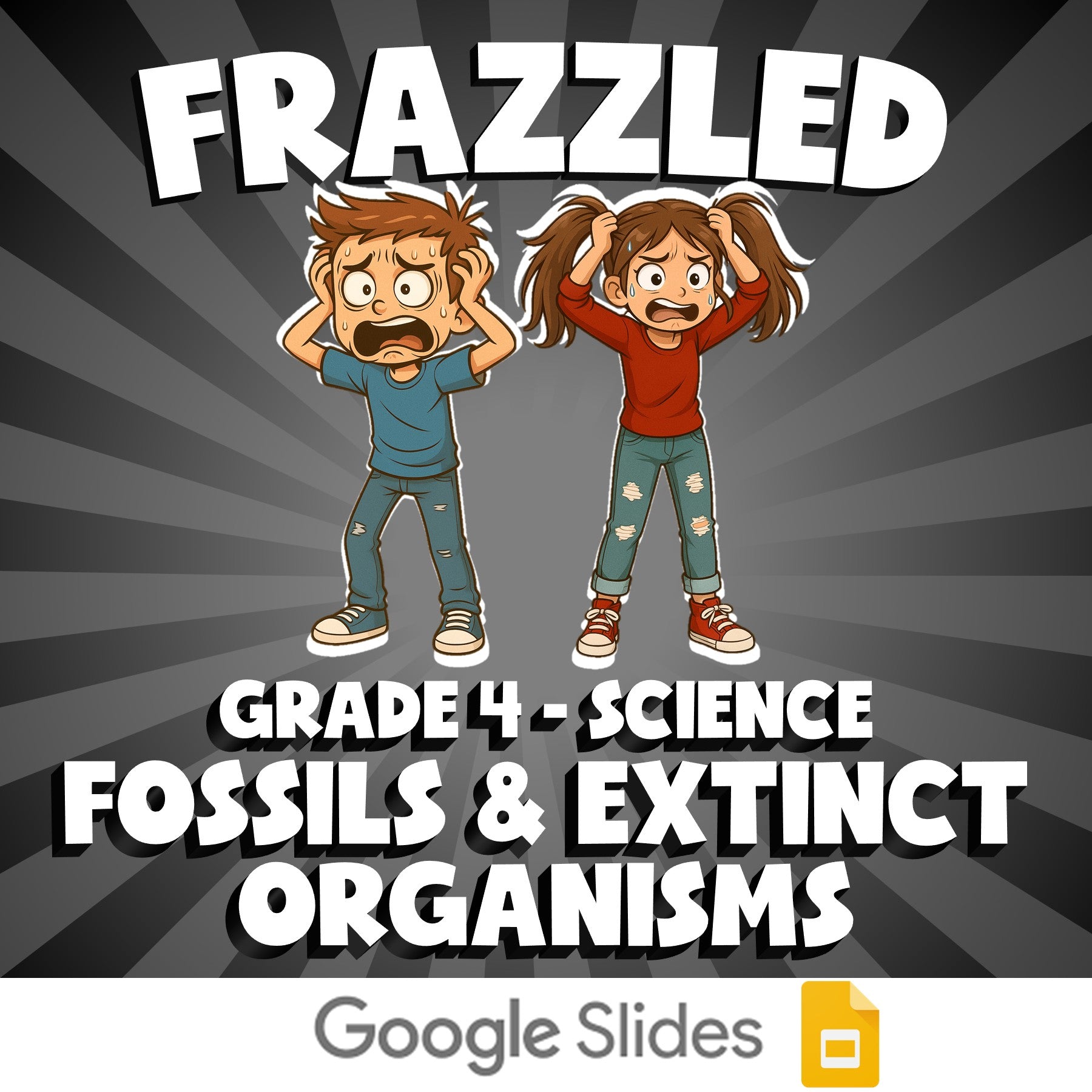 Fossils & Extinct Organisms FRAZZLED Science Game - No Prep Grade 4 Review