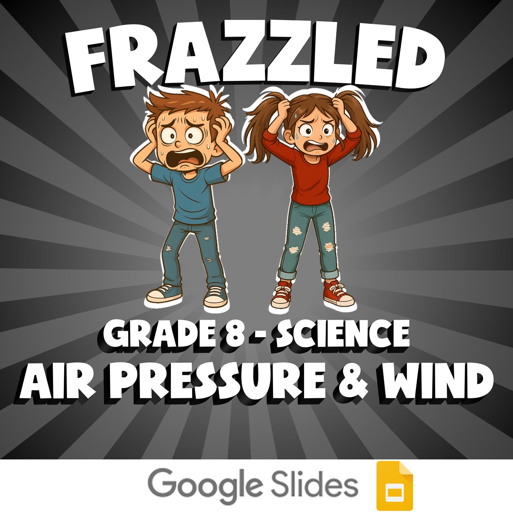 Air Pressure & Wind FRAZZLED Science Game - No Prep Grade 8 Review Activity