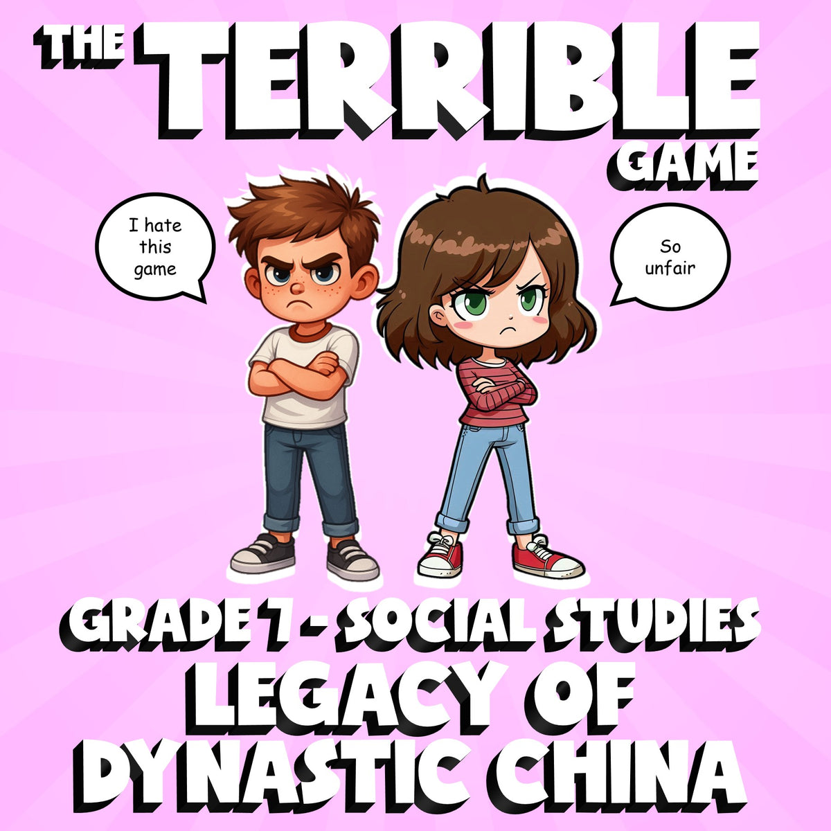 Legacy of Dynastic China THE TERRIBLE GAME - No Prep Grade 7 Socials Review