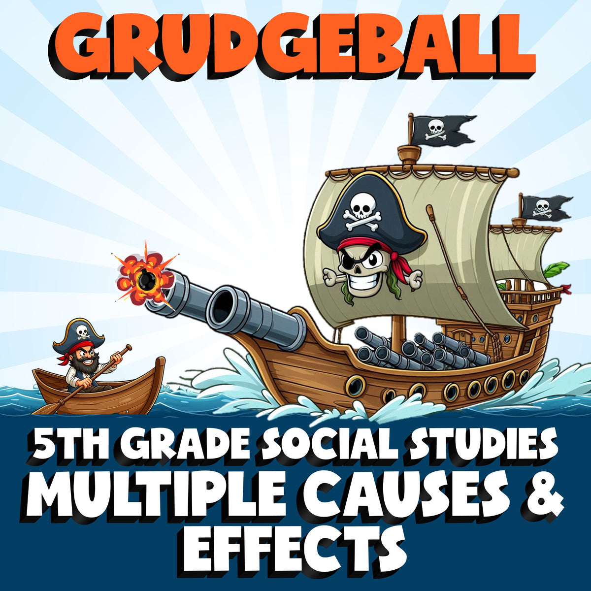 Multiple Causes & Effects GRUDGEBALL Socials Game - No Prep Grade 5 Review