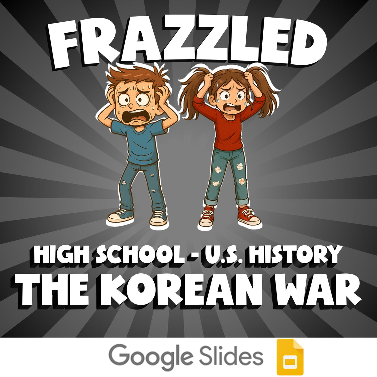 The Korean War FRAZZLED U.S. History Game - No Prep Review Activity