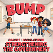 Strengthening the Government BUMP Socials Game - No Prep Grade 5 Review Activity