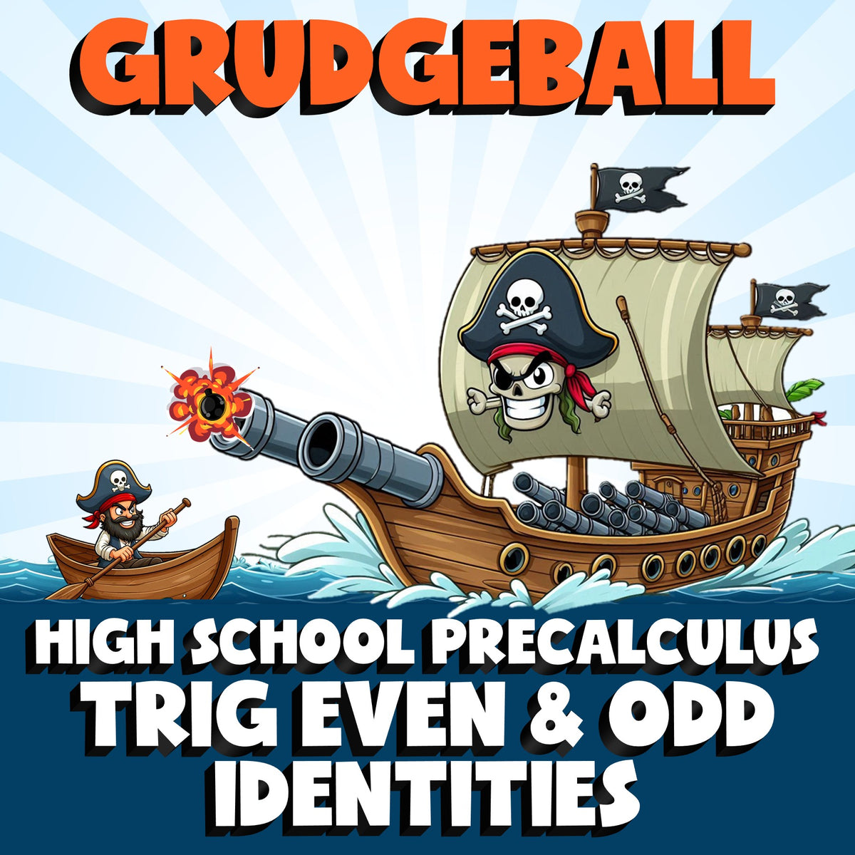 Trig Even & Odd Identities GRUDGEBALL Math Game - No Prep PreCalculus Review