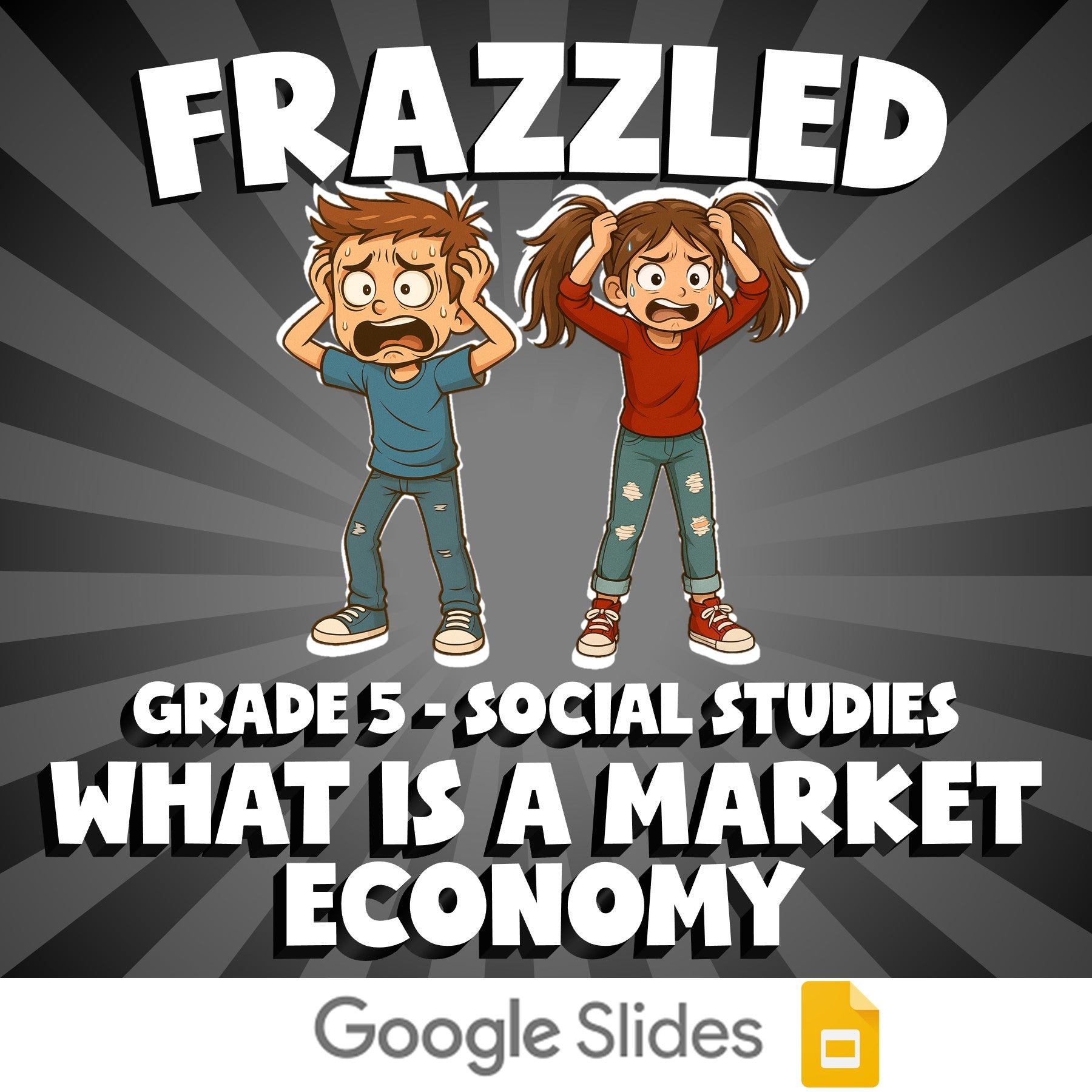 What Is a Market Economy FRAZZLED Socials Game - No Prep Grade 5 Review Activity