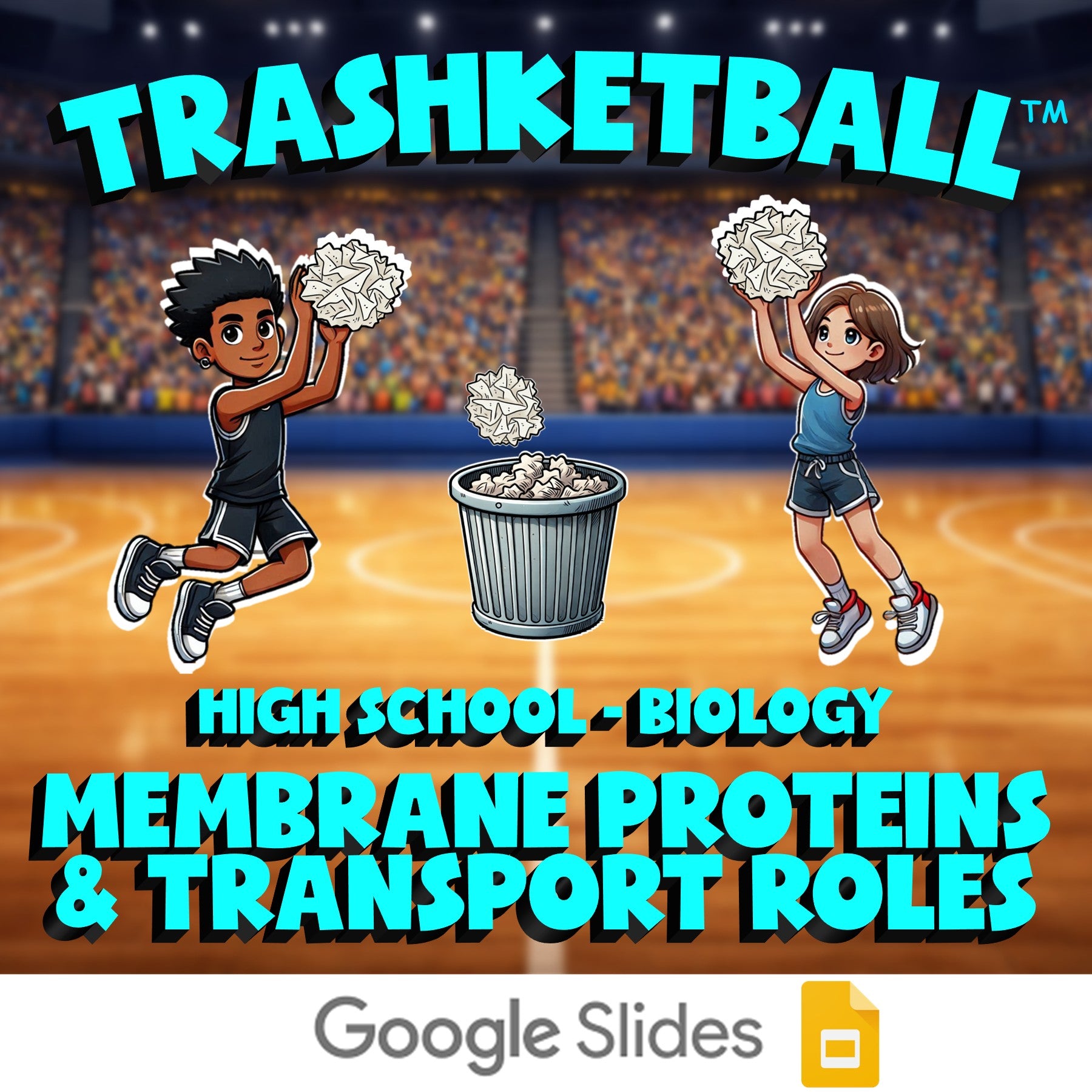 Membrane Proteins & Transport Roles TRASHKETBALL Science Game - No Prep Biology