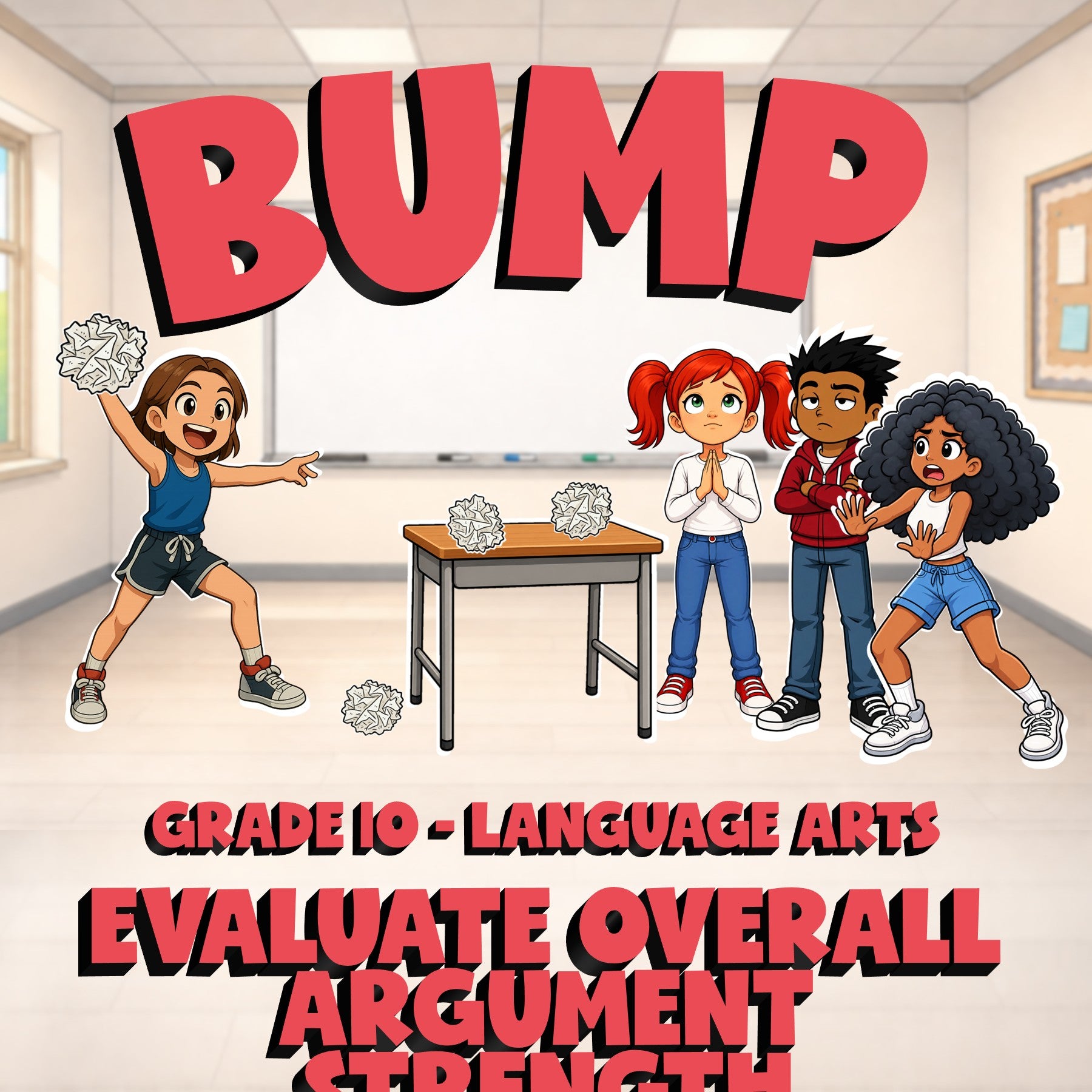 Evaluate Overall Argument Strength BUMP ELA Game - No Prep Grade 10 Review