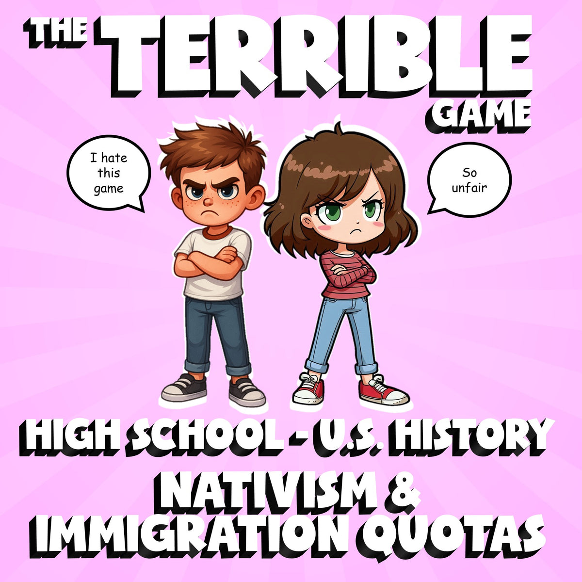 Nativism & Immigration Quotas THE TERRIBLE GAME - No Prep U.S. History Review