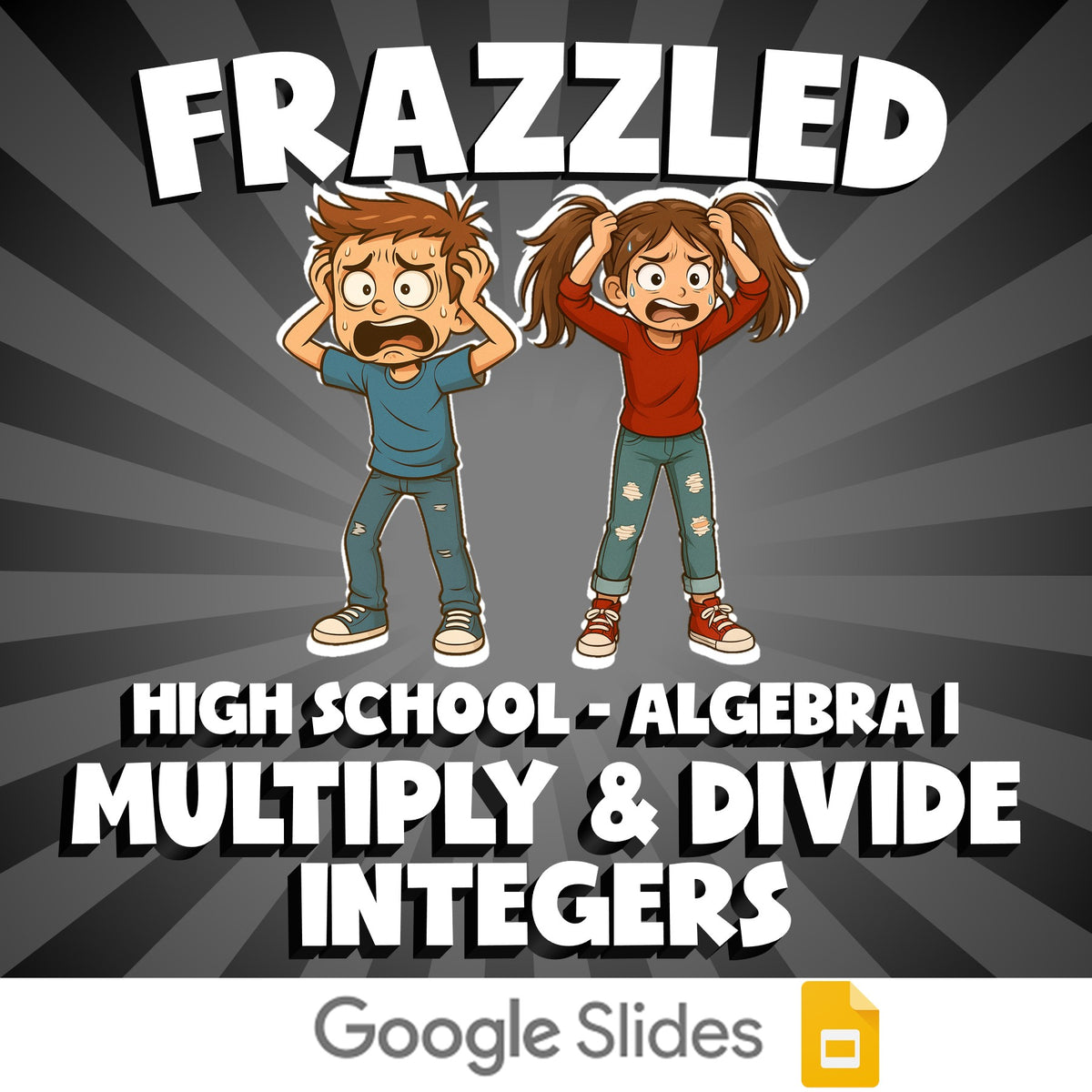 Multiply & Divide Integers FRAZZLED Math Game - No Prep Algebra 1 Review