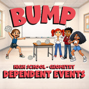 Dependent Events BUMP Math Game - No Prep Geometry Review Activity