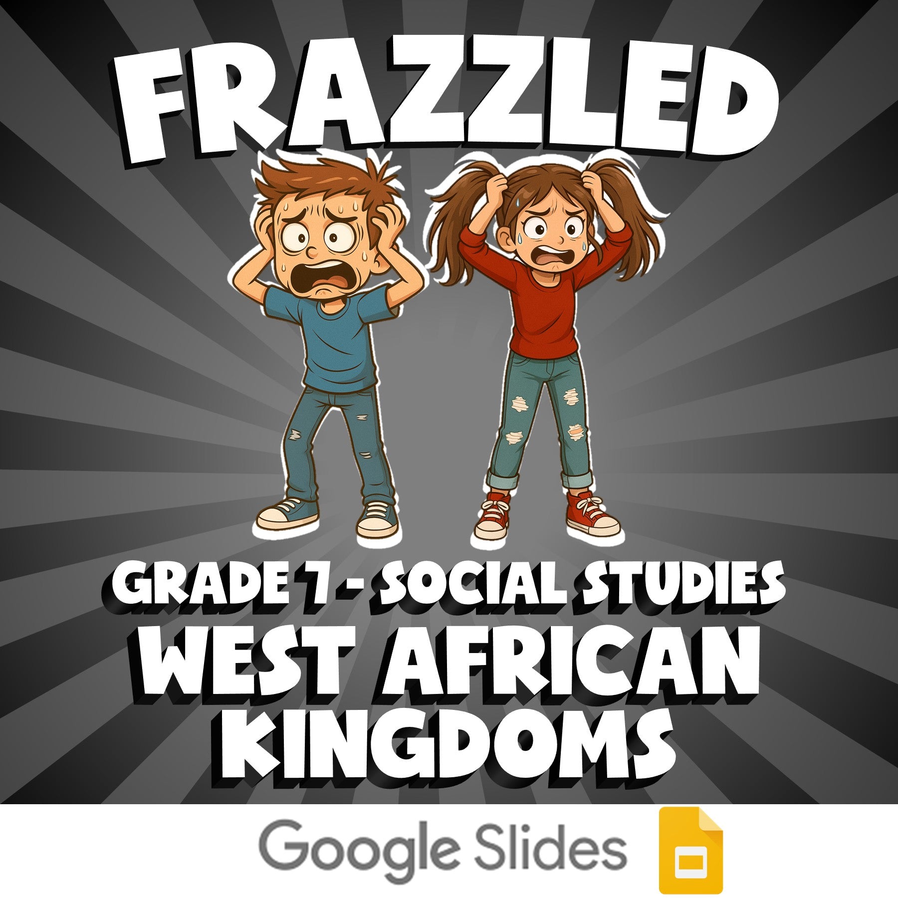 West African Kingdoms FRAZZLED Socials Game - No Prep Grade 7 Review Activity