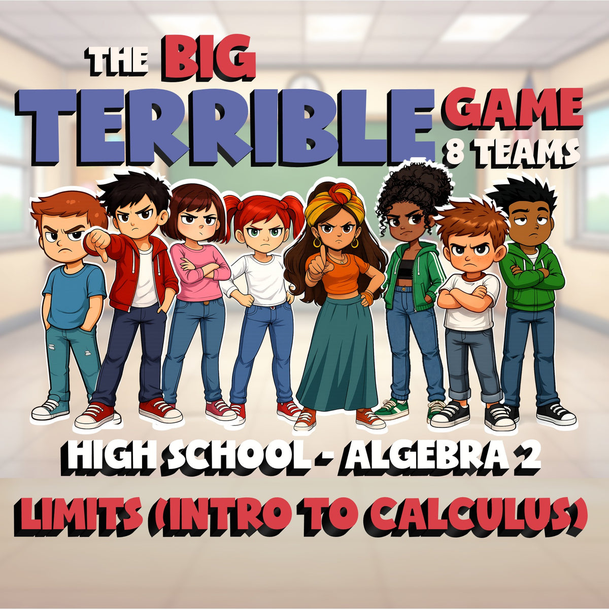 Limits (Intro to Calculus) BIG TERRIBLE GAME - No Prep Algebra 2 Math Review