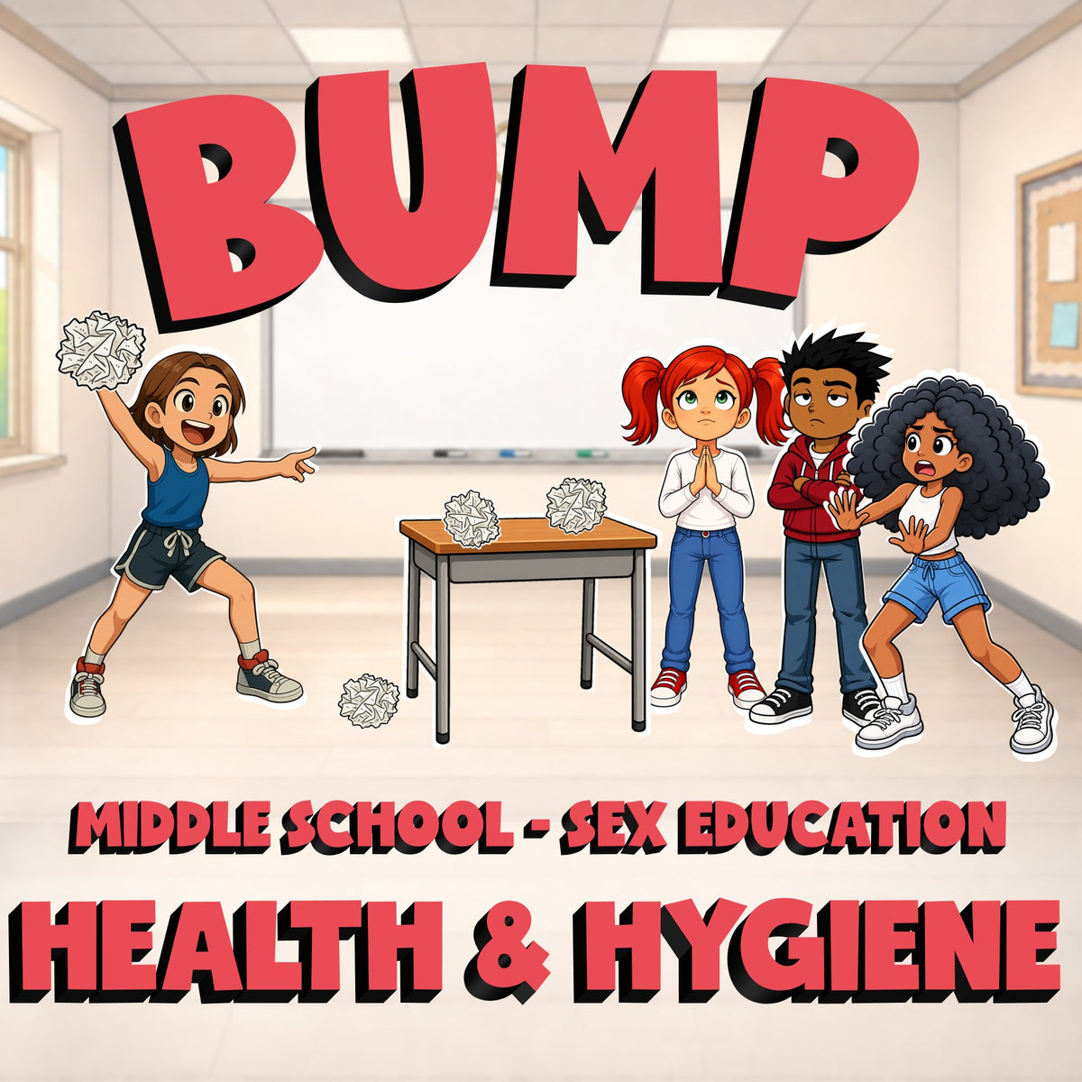 Health & Hygiene BUMP Game - No Prep Middle School Sex Education Review Activity
