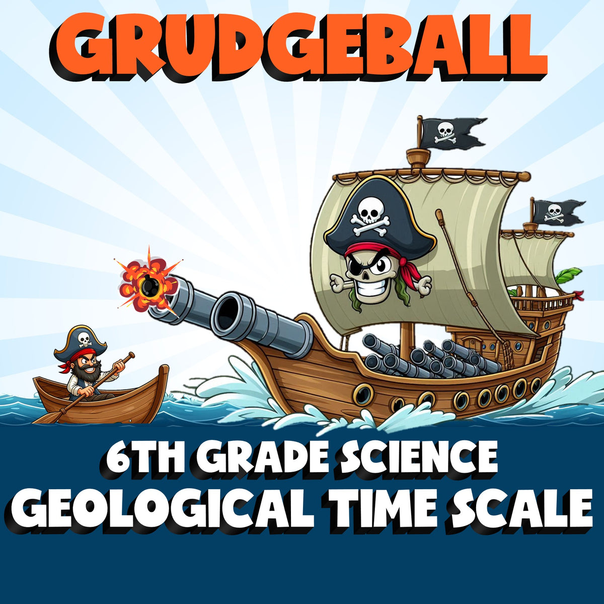 Geological Time Scale GRUDGEBALL Science Game - No Prep Grade 6 Review Activity