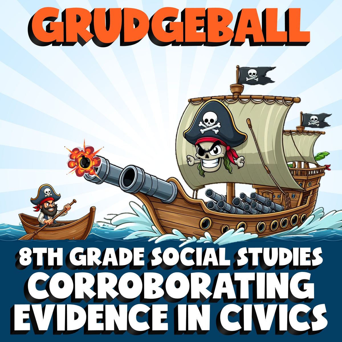 Corroborating Evidence in Civics GRUDGEBALL Socials Game - No Prep Grade 8
