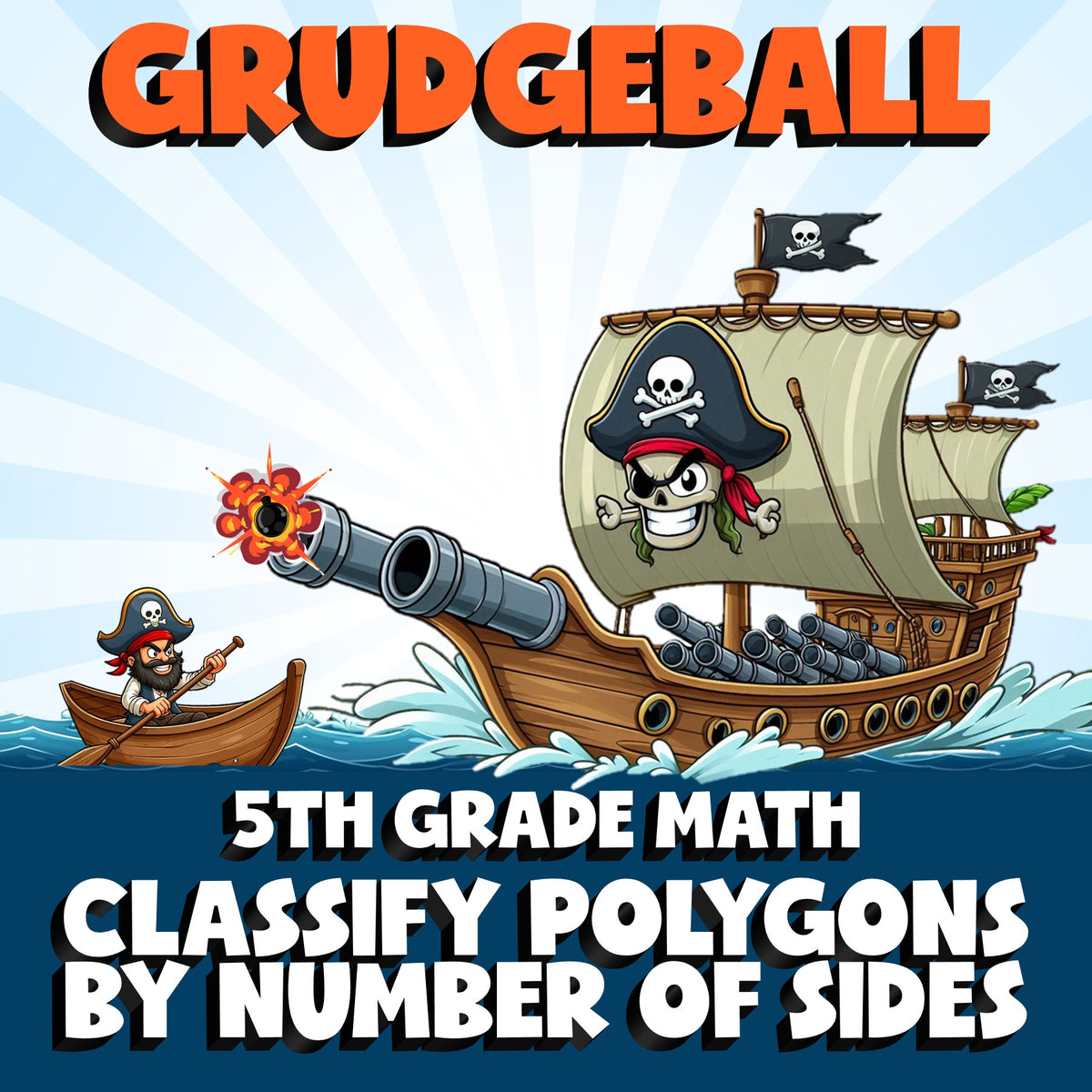 Classify Polygons by Number of Sides GRUDGEBALL Math Game - No Prep Grade 5