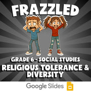 Religious Tolerance & Diversity FRAZZLED Socials Game - No Prep Grade 6 Review