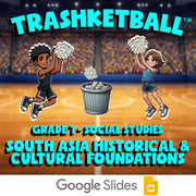 South Asia Historical & Cultural Foundations TRASHKETBALL Socials Game - Grade 7