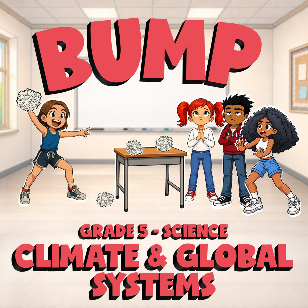 Climate & Global Systems BUMP Science Game - No Prep Grade 5 Review Activity