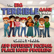 Add Different Decimal Place Word Problems BIG TERRIBLE GAME - Grade 5 Math