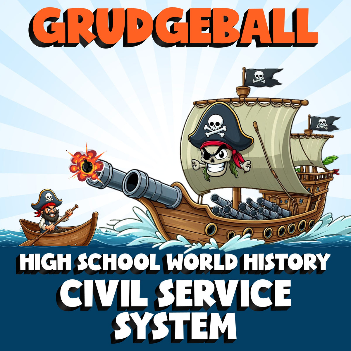 Civil Service System GRUDGEBALL Game - No Prep World History Review Activity