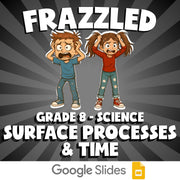 Surface Processes & Time FRAZZLED Science Game - No Prep Grade 8 Review Activity