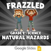 Natural Hazards FRAZZLED Science Game - No Prep Grade 9 Review Activity