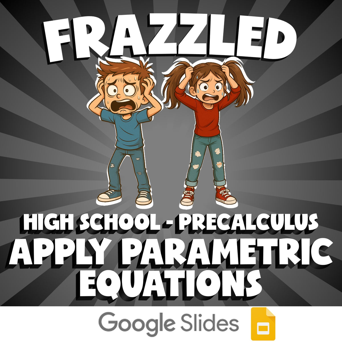Apply Parametric Equations FRAZZLED Math Game - No Prep PreCalculus Review
