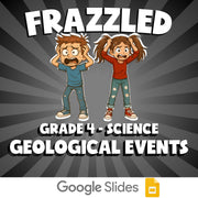 Geological Events FRAZZLED Science Game - No Prep Grade 4 Review Activity
