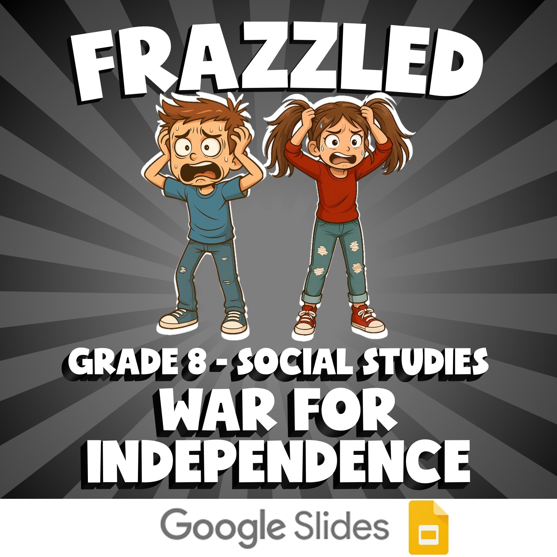 War for Independence FRAZZLED Socials Game - No Prep Grade 8 Review Activity