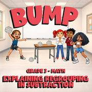 Explaining Regrouping in Subtraction BUMP Math Game - No Prep Grade 3 Review