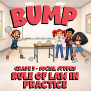 Rule of Law in Practice BUMP Socials Game - No Prep Grade 5 Review Activity