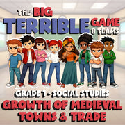 Growth of Medieval Towns & Trade BIG TERRIBLE GAME - Grade 7 Socials Review