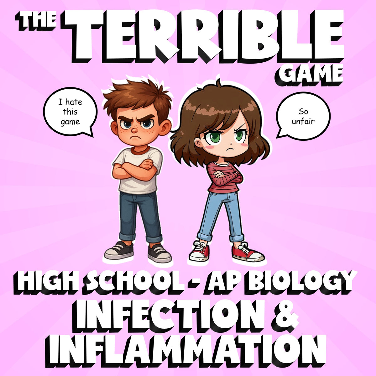 Infection & Inflammation THE TERRIBLE GAME - No Prep AP Biology Science Review