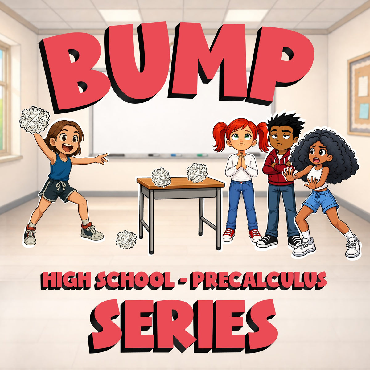 Series BUMP Math Game - No Prep PreCalculus Review Activity