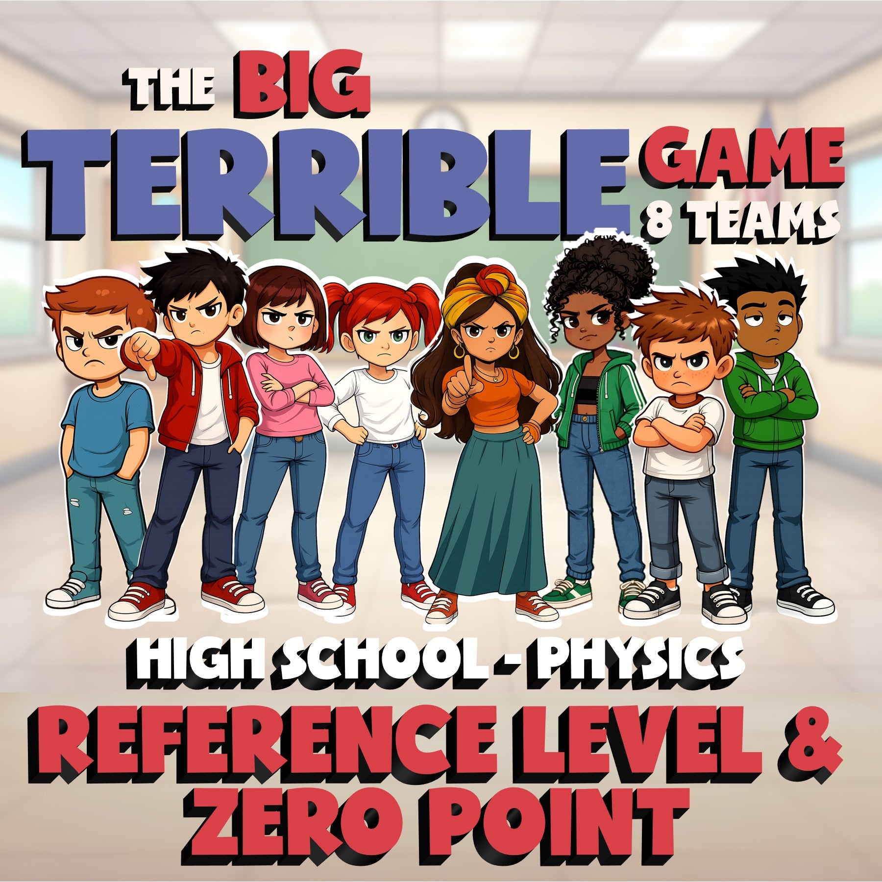 Reference Level & Zero Point BIG TERRIBLE GAME - No Prep Physics Science Review