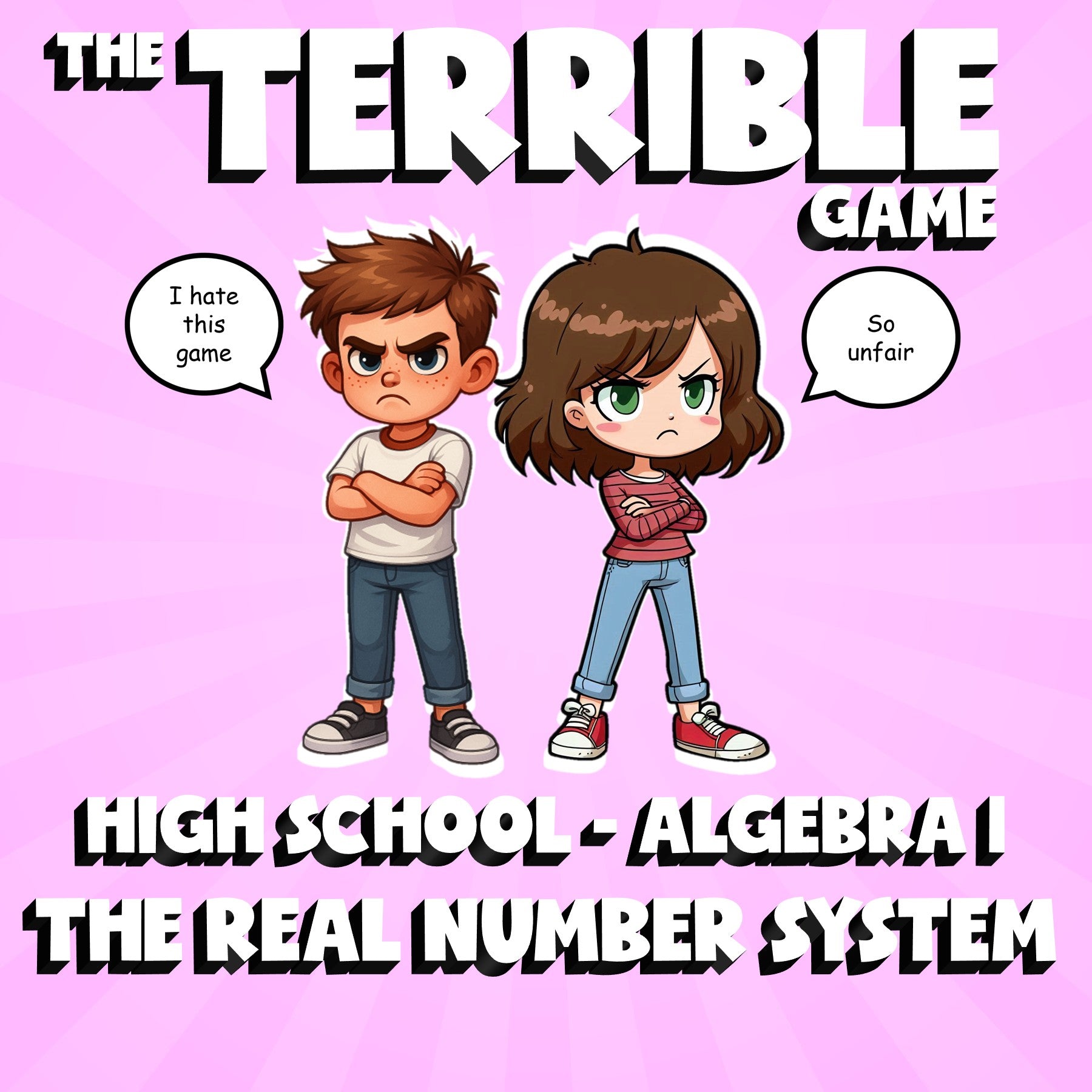 The Real Number System THE TERRIBLE GAME - No Prep Algebra 1 Math Review