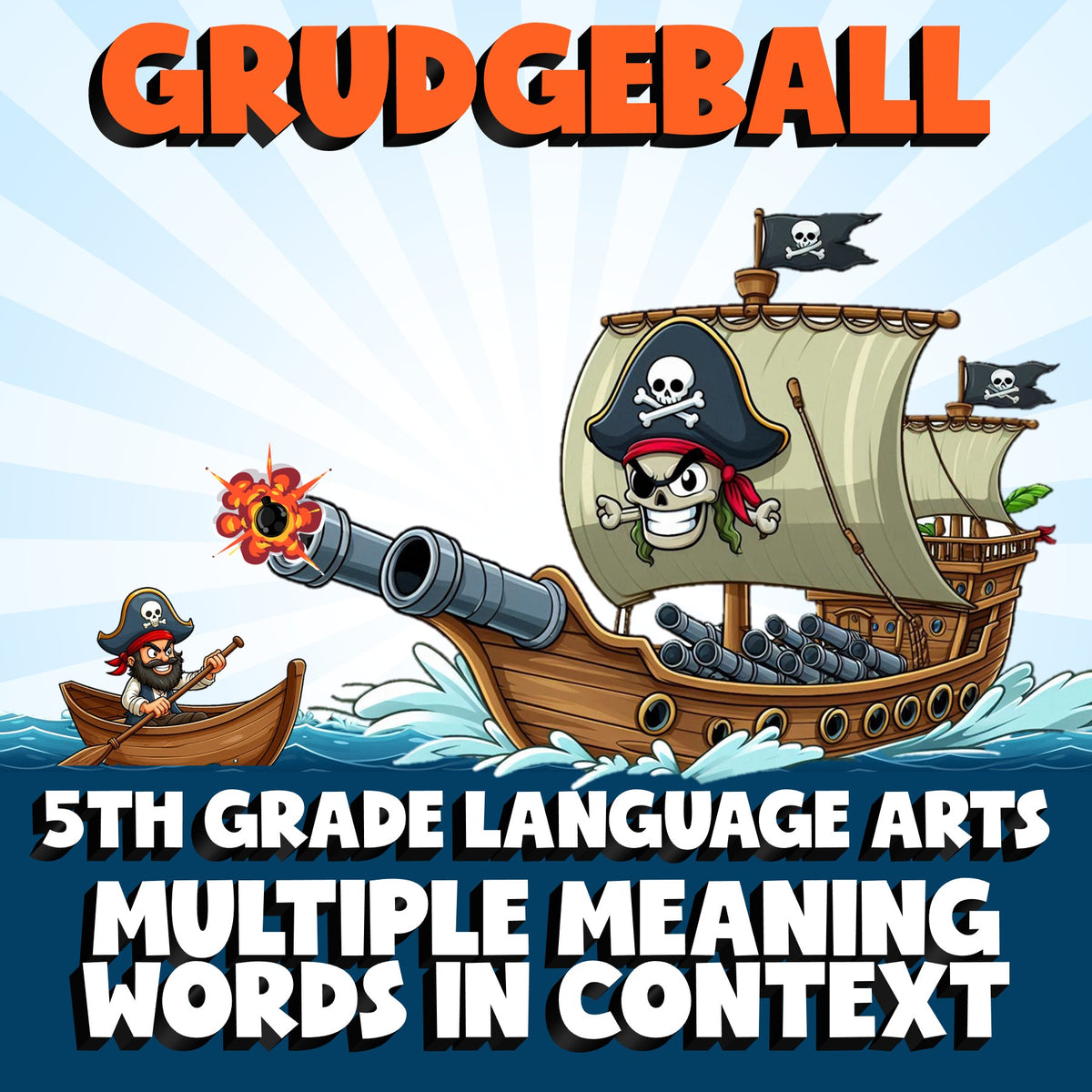 Multiple Meaning Words in Context GRUDGEBALL ELA Game - No Prep Grade 5 Review