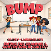 Editing for Grammar & Conventions in Context BUMP ELA Game - No Prep Grade 9