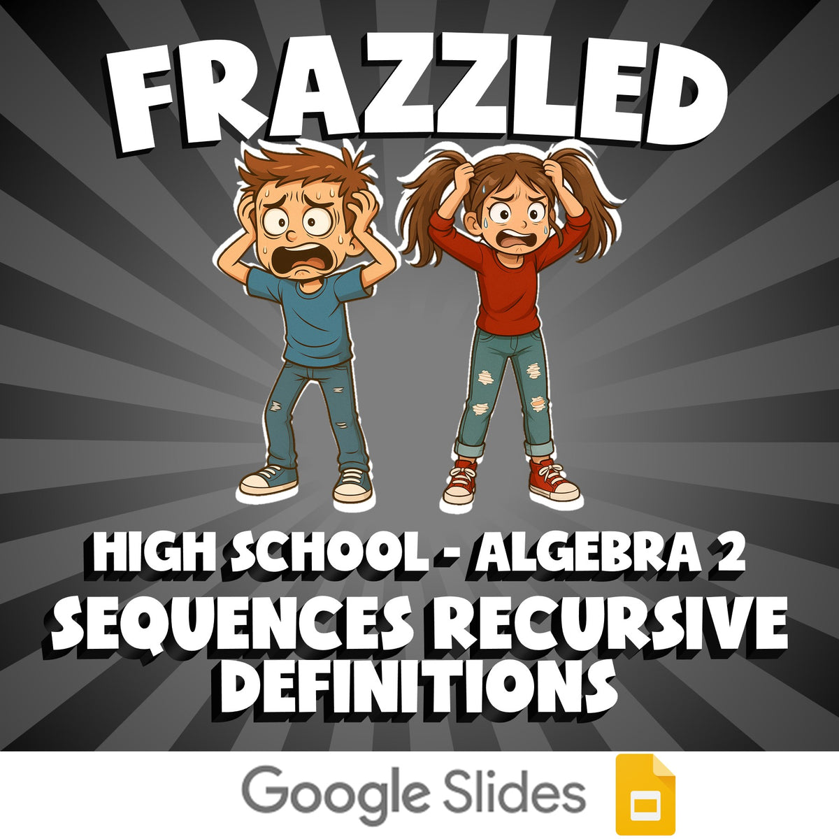 Sequences Recursive Definitions FRAZZLED Math Game - No Prep Algebra 2 Review