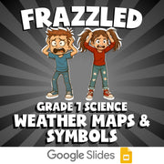Weather Maps & Symbols FRAZZLED Science Game - No Prep Grade 7 Review Activity
