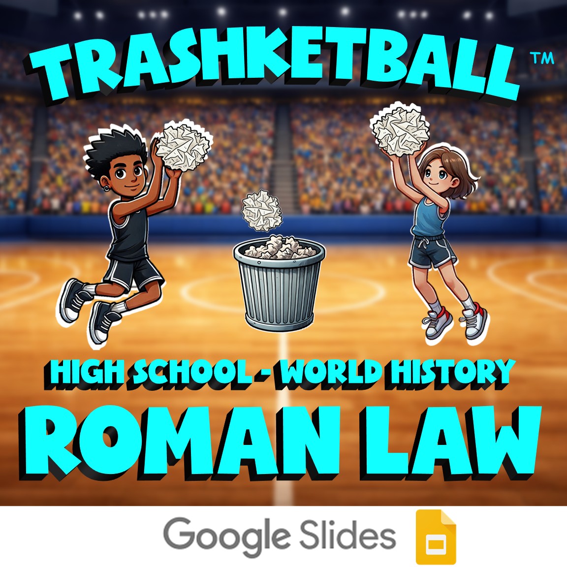 Roman Law TRASHKETBALL Game - No Prep World History Review Activity