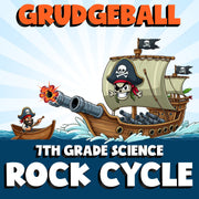 Rock Cycle GRUDGEBALL Science Game - No Prep Grade 7 Review Activity