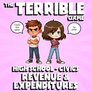 Revenue & Expenditures THE TERRIBLE GAME - No Prep Civics Review Activity