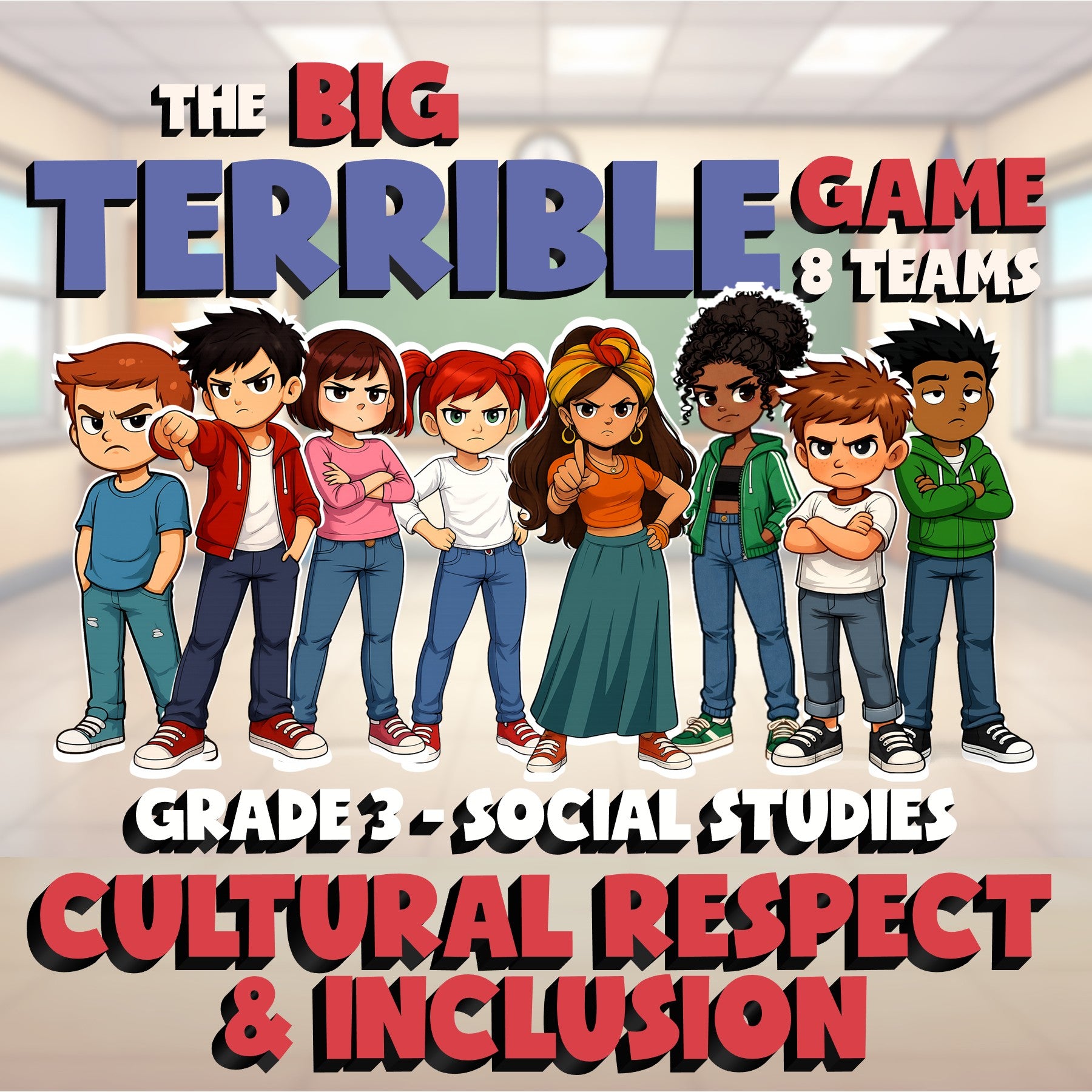 Cultural Respect & Inclusion BIG TERRIBLE GAME - No Prep Grade 3 Socials Review