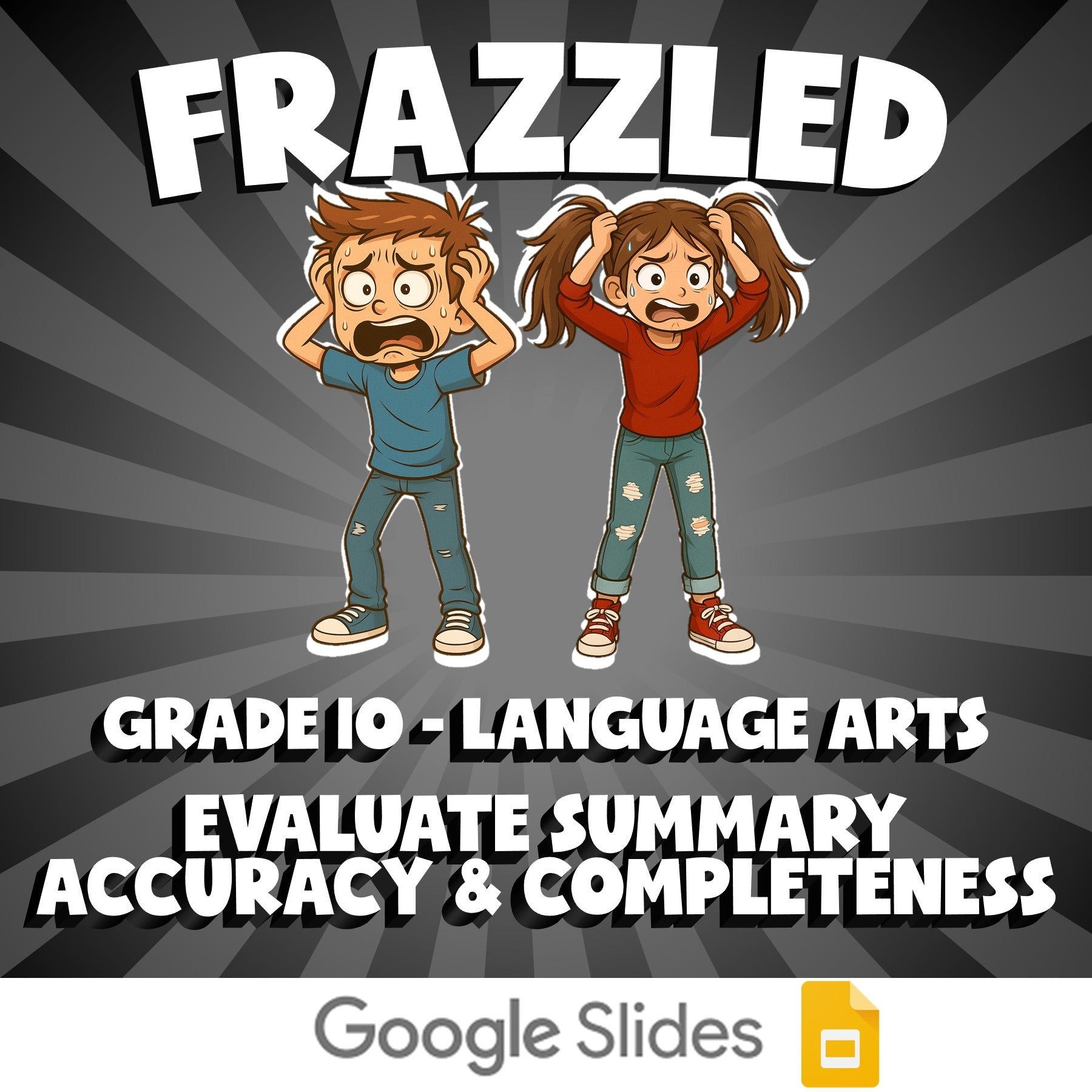 Evaluate Summary Accuracy & Completeness FRAZZLED ELA Game - No Prep Grade 10