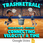 Connecting Velocity & Time TRASHKETBALL Science Game - No Prep Physics Review