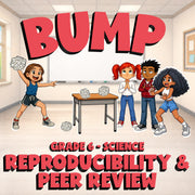 Reproducibility & Peer Review BUMP Science Game - No Prep Grade 6 Review